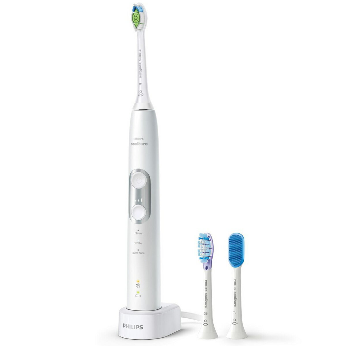 G・U・M PHILIPS Sonicare ソニッケアー 電動歯ブラシ プロテクトクリーン＜プレミアム＞ ブラッシングモード(クリーン・ホワイト・ガムケア) ホワイト HX6877/56