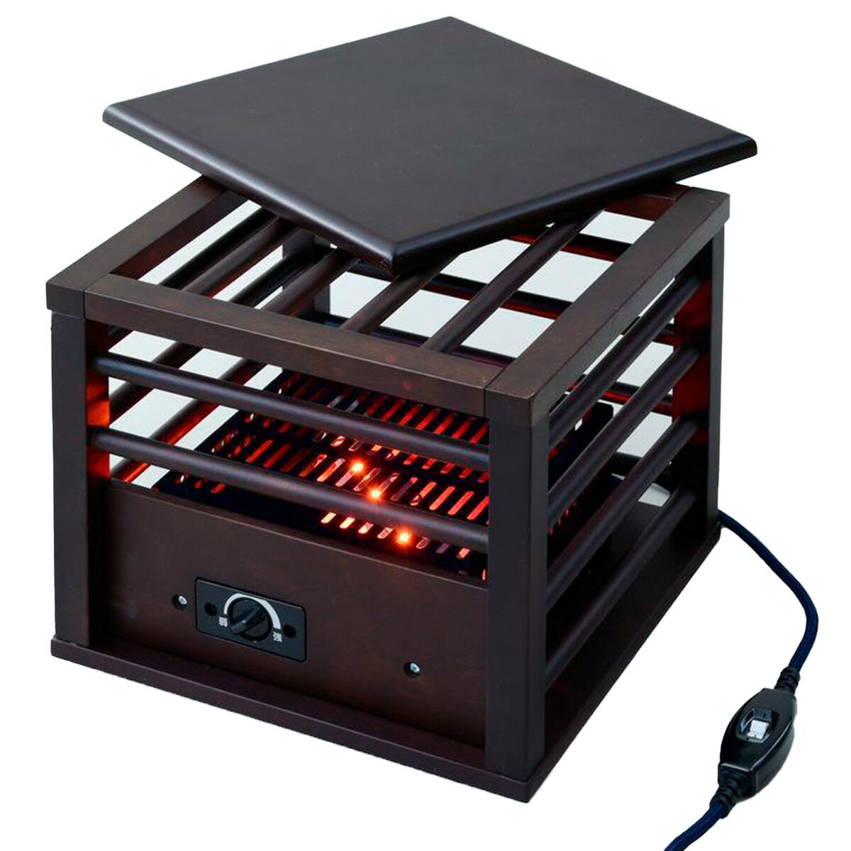 【スーパーSALE開催中！】 山善 一人用ミニこたつ 天板付き ブラウン YMK-105