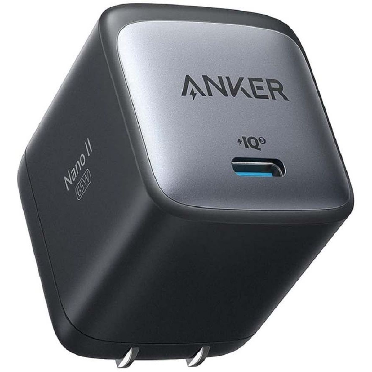 ANKER Nano II 65W PD 充電器 USB-C(独自技術GaN II採用/PD対応/PSE技術基準適合/折りたたみ式プラグ) ブラック A2663N13のサムネイル