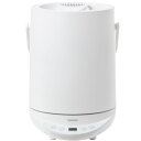 山善 ケトル型 スチーム式加湿器 上部給水 タンク容量2.8L 最大加湿量500ml KS-GD281-W