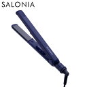 I-ne 【正規品】 サロニア ストレートヘアアイロン ネイビー 24mm 耐熱ポーチ付き マイナスイオン プレゼント ギフト 新生活 母の日 ドライヤー SA...
