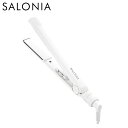 I-ne 【正規品】 サロニア ストレートヘアアイロン ホワイト 24mm 耐熱ポーチ付き マイナスイオン プレゼント ギフト 新生活 母の日 ドライヤー SA...