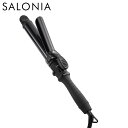 I-ne 【正規品】 サロニア セラミックカールヘアアイロン ブラック 32mm 耐熱ポーチ付き マイナスイオン プレゼント ギフト 新生活 母の日 ドライヤー...