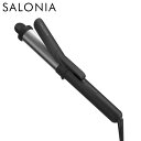 I-ne 【正規品】 サロニア スムースシャイン カールヘアアイロン ブラック 32mm 耐熱ポーチ付き ダブルリペアイオン プレゼント ギフト 新生活 母の日...