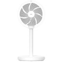 山善 ミニリビング扇風機 DCモーター フルリモコン 左右自動首振り コンパクト YLX-EHD252-W