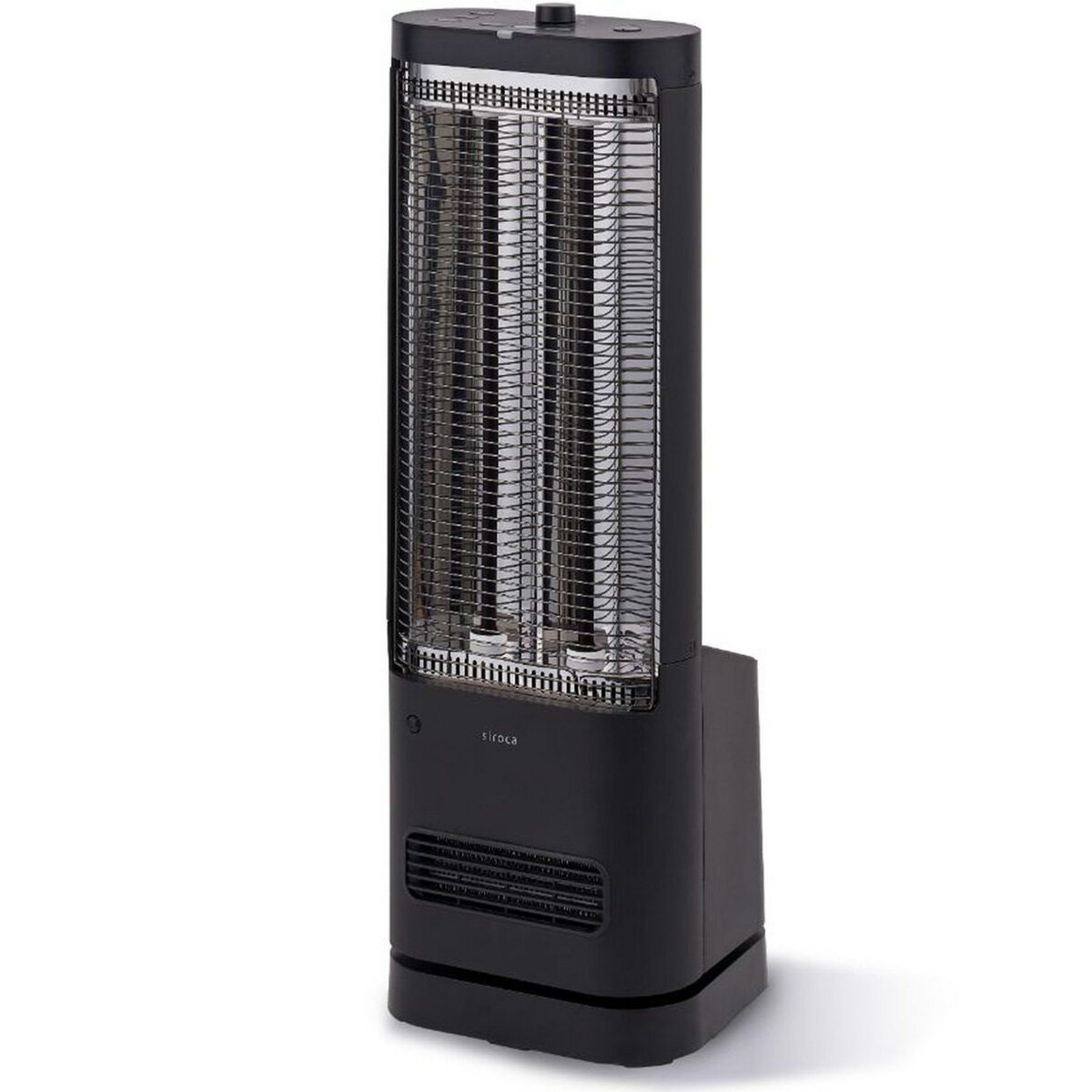 【ブラックフライデー開催中】 シロカ siroca 足元ファンヒーター付き 遠赤外線暖房機 ブラック SH-FC251-K