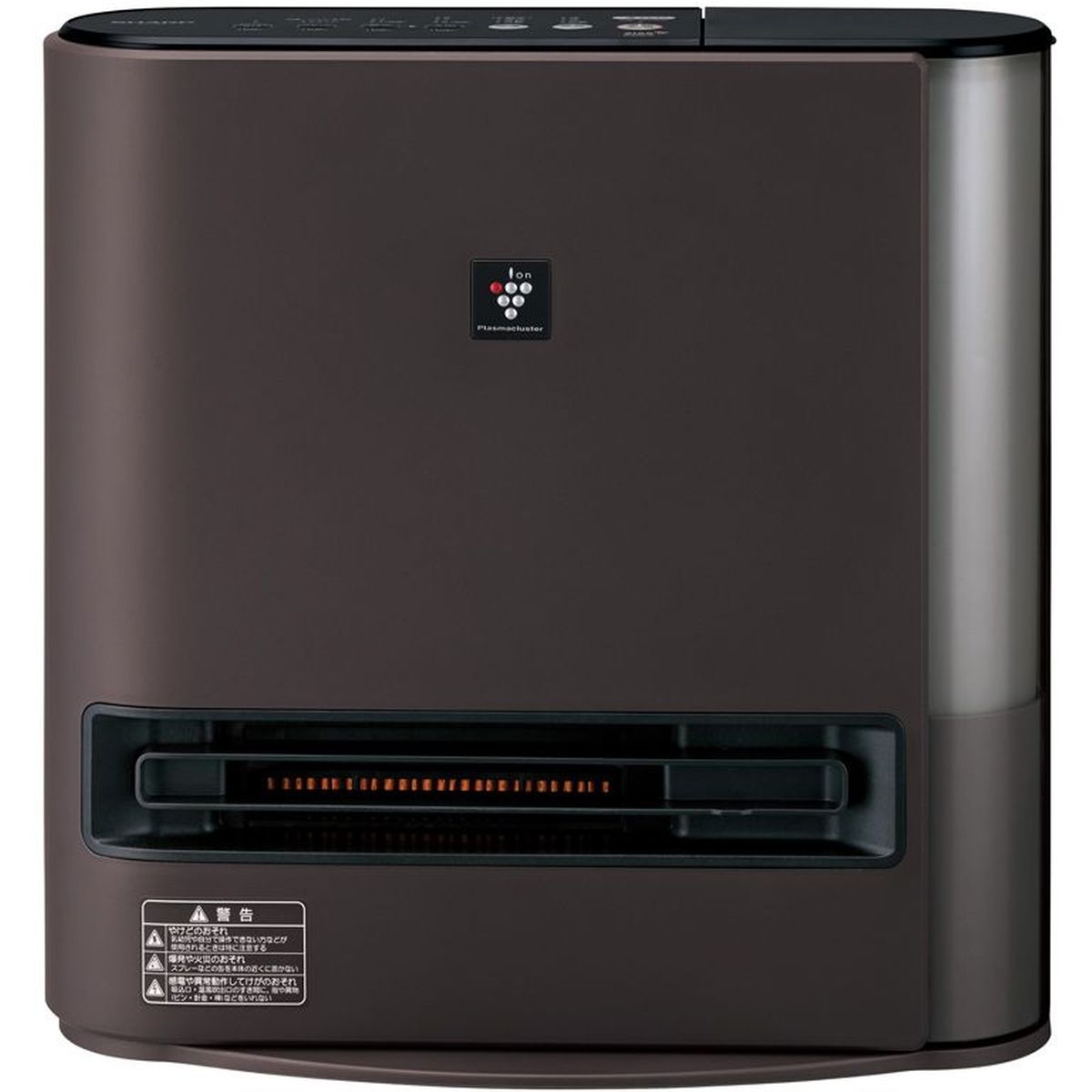 SHARP シャープ 加湿セラミックファンヒーター プラズマクラスター7000 日本製 暖房 温風 ダークブラウン HX-TK12-T
