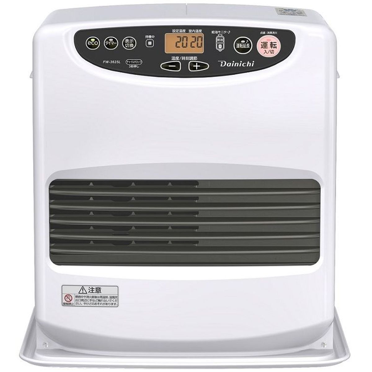 【ブラックフライデー開催中】 ダイニチ工業 家庭用石油ファンヒーター Lタイプ【木造(戸建)10畳/コンクリート(集合)13畳】タンク容量9L ムーンホワイト FW-3625L-W