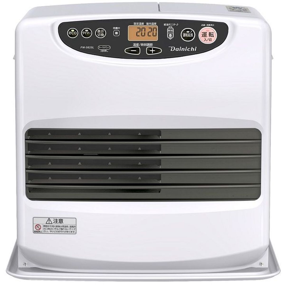 【ブラックフライデー開催中】 ダイニチ工業 家庭用石油ファンヒーター Lタイプ【木造(戸建)15畳/コンクリート(集合)20畳】タンク容量9L ムーンホワイト FW-5625L-W