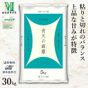 ○【最短当日出荷 送料無料】令和5年産 青森県産 青天の霹靂 30kg(5kg×6袋) 精米仕立て