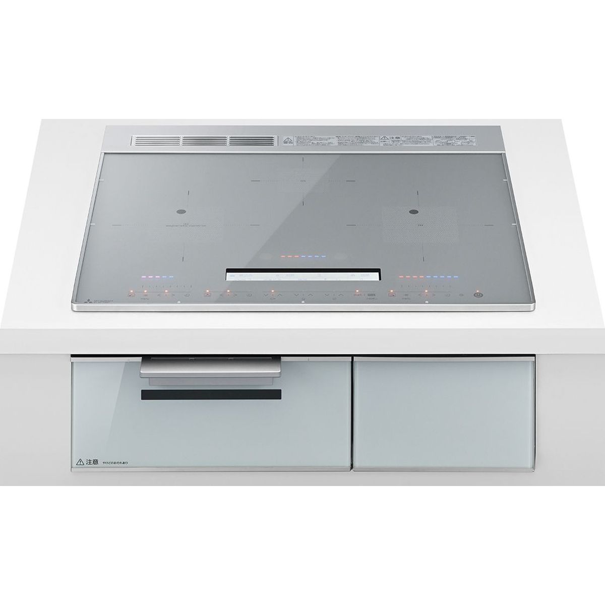 三菱電機 IHクッキングヒーター(3口IH 単相200V) CROSS+TOPシリーズ ビルトイン 幅60cmトップ シルバー【配送のみ 設置なし 軒先渡し】 CS-A106-S