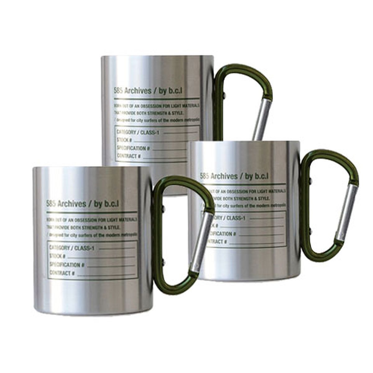 BUILT BCL ステンレスカラビナマグ 585BK 3個セット 127958