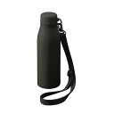 トレードワークス MOTTERU ショルダーサーモステンレスボトルver.2 500ml チャコールブラック MO-3011-009