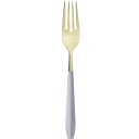 Bugatti(ブガッティ) アレス グレー PVDゴールド テーブルフォーク 21.5センチ マット イタリア製 食洗器対応 ASGDG00402