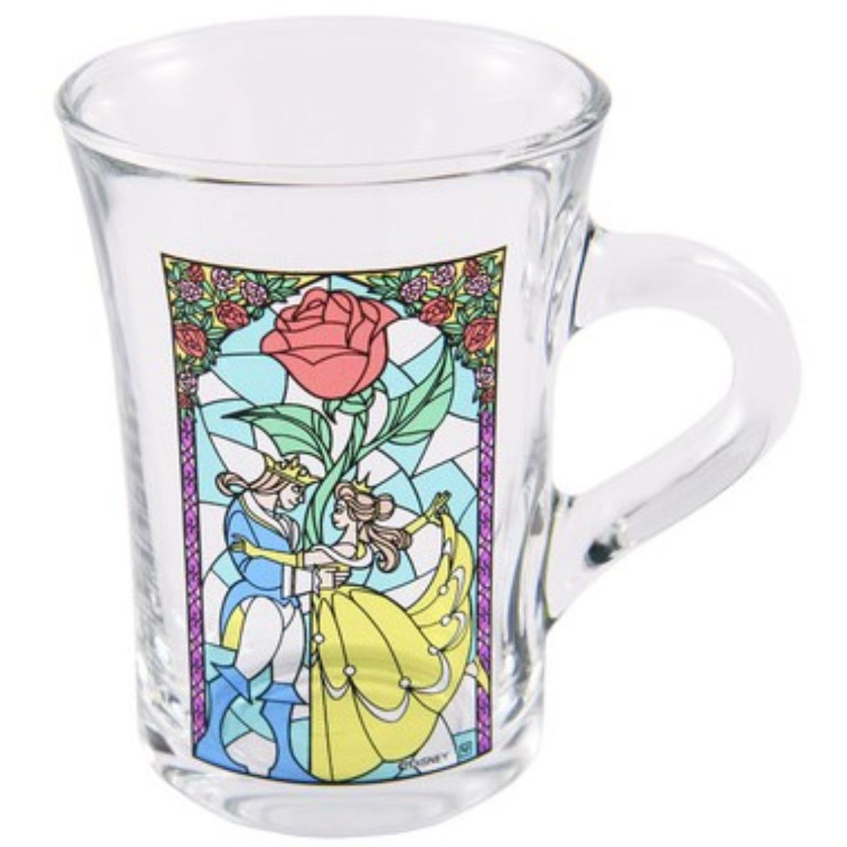 ヤクセル ステンドグラス風マグカップ 美女と野獣 230ml 電子レンジ・食洗機使用可 825987