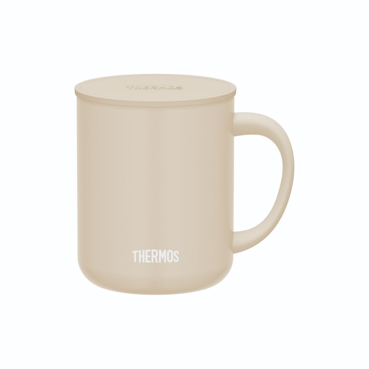 サーモス THERMOS 真空断熱マグカップ ベージュ 0.45L タンブラー 保温 保冷 フタ付キ JDG-452C-BE