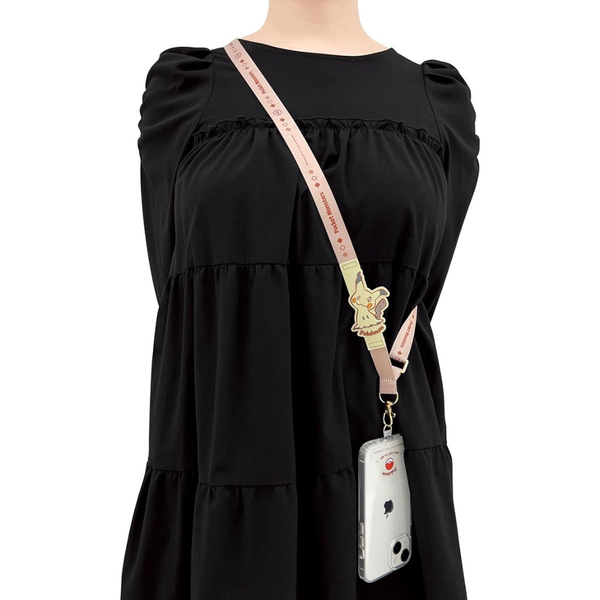 サンクレスト ポケットモンスター ラバー付きショルダーストラップ ミミッキュ スマートフォン スマホ アイフォン iPhone ポケモン iSB-PM21