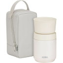 サーモス THERMOS 真空断熱スープランチセット グレージュ 0.3L スープジャー 保存容器 ポーチ 食洗機対応 JEE-550_GG