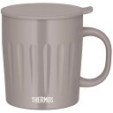 サーモス THERMOS 真空断熱マグカップ グレージュ 0.55L コップ フタ付き 保冷 保温 食洗機対応 JTA-550_GG