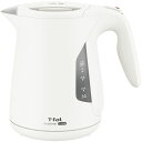 ティファール T-fal 電気ケトル 1.2L ジャスティン ロック ホワイト 転倒お湯漏れロック 大容量 KO5901JP