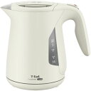 ティファール T-fal 電気ケトル 1.2L ジャスティン ロック アイボリー 転倒お湯漏れロック 大容量 KO590AJP