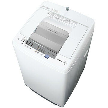 日立 全自動洗濯機(7kg) シャワー浸透洗浄 白い約束【大型商品（設置工事可）】 NW-R705-W