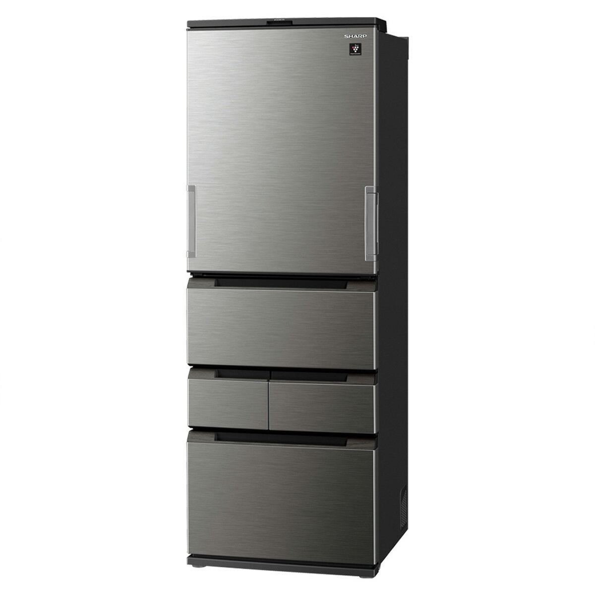 SHARP6ドアプラズマクラスター冷蔵庫457Lどっちもドア除菌機能ラスティックダークメタル【大型商品（設置工事可）】SJ-MW46J-H