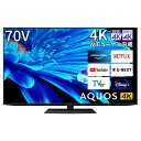 SHARP V[v 4K AQUOS ter 70V^ ᔽ N-blackpl U ]X^h cC[^[ TuE[n[ Google TV WiFi6y^iiݒuHjz 4T-C70EN1