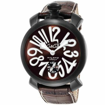 ガガ ミラノ 腕時計（メンズ） GaGa MILANO 腕時計 メンズ MANUALE 48MM ブラウン 5012.04S-BRW