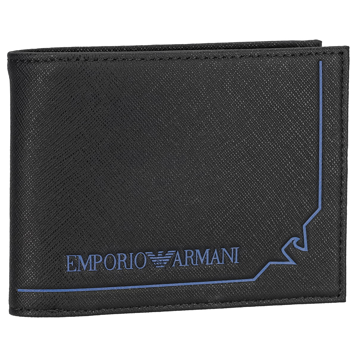 アルマーニ EMPORIO ARMANI(エンポリオ・アルマーニ) メンズ 二ツ折リ財布 ブラック Y4R165-Y731E-80001