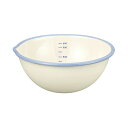 富士ホーロー Honey Ware ハニーウェア 15cm片口ボール ホワイト BM-15B-W