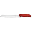 VICTORINOX スイスクラシック ブレッドナイフ レッド 6.8631.21-X1
