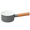 野田琺瑯 クルール ミルクパン 12cm グレー CL-12M-GR