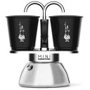 Bialetti Japan株式会社 ミニエキスプレス インダクション ブラック 2カップ(エスプレッソカップ付き) 7310
