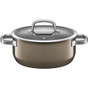 WMF フュージョンテック ミネラル ローキャセロール24cm ダークブラス W0514675290