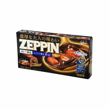 グリコ カレーZEPPIN 辛口ブラック 175g x 10個