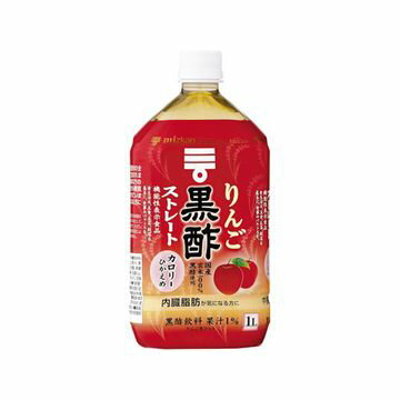 ミツカン りんご黒酢 ストレート 1L x 12個