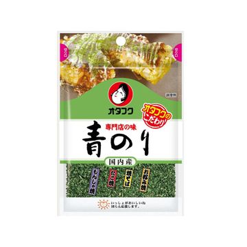 色、風味の良い、国内産のすじ青のりを使用しています。すじ状なので、歯につきにくく口どけが良いです。保存に便利なチャック式袋を採用。グルメ 食品