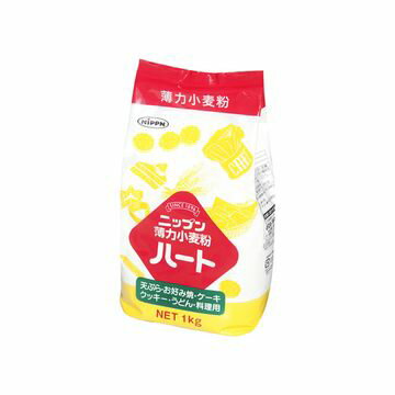 【商品の説明】厳選した原料小麦と優れた技術で作った、高品質で幅広い用途に使いやすいニップンの「ハート」。おいしい料理は良い粉で。賞味期限12ヶ月粉類