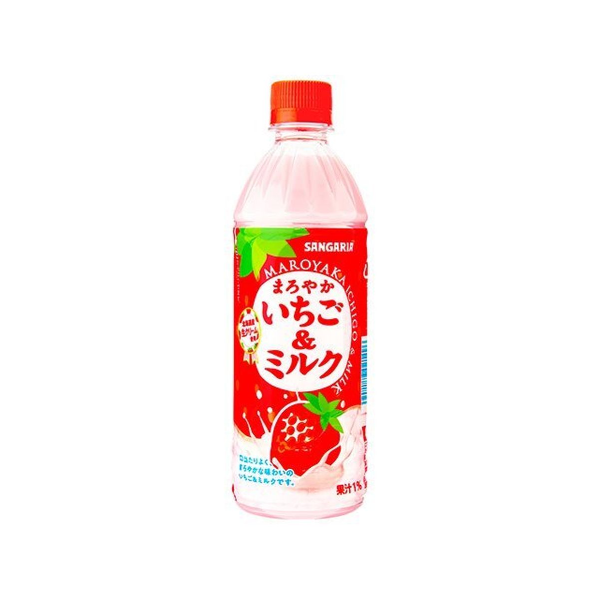 【24個入り】サンガリア まろやかいちご＆ミルク ペット 500ml