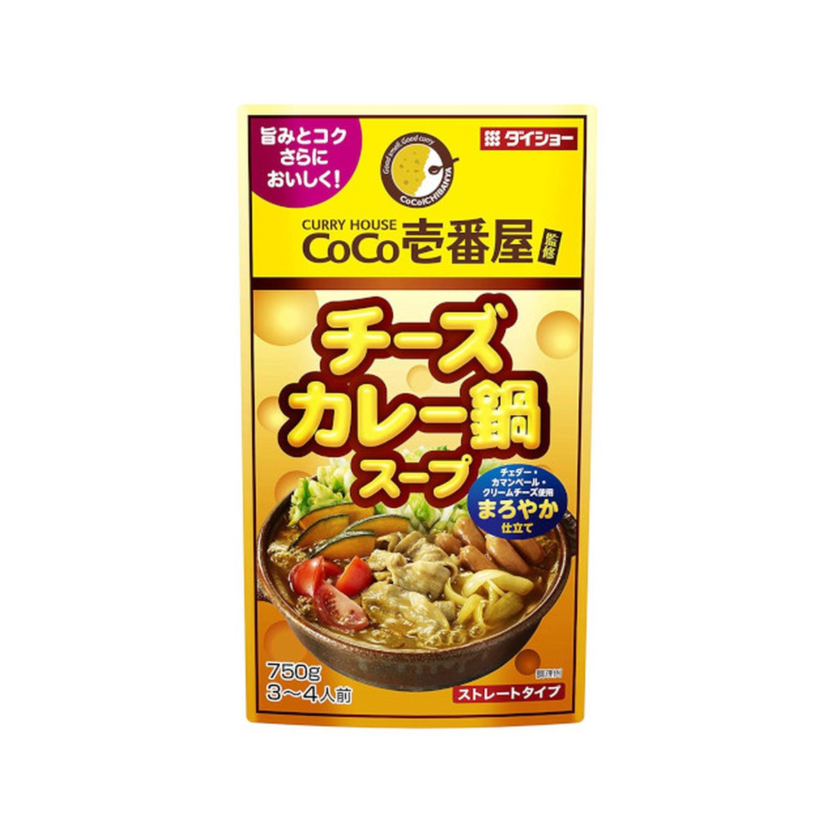 【10個入り】ダイショー CoCo壱番屋 チーズカレー鍋スープ 750g