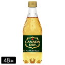 [送料無料]カナダドライ ジンジャーエール 500mL×48本(24本×2箱) ペットボトル ケース売り まとめ買い