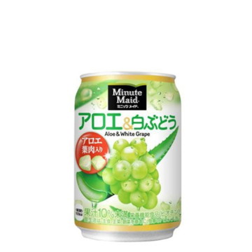 [送料無料]ミニッツメイド アロエ&白ぶどう 280g缶×96本(24本×4箱) ケース売り まとめ買い