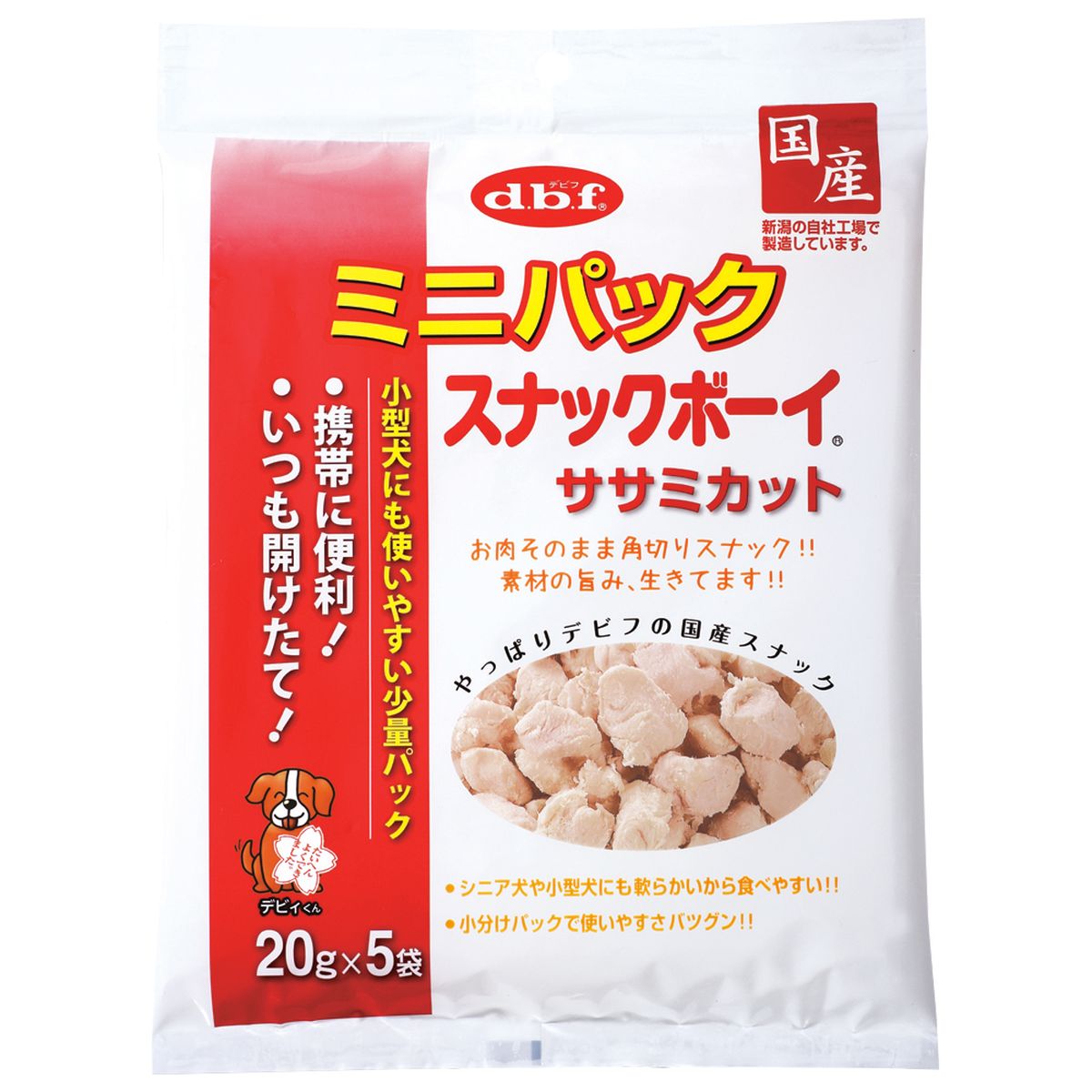 デビフペット ミニパック スナックボーイ ササミカット100g×48