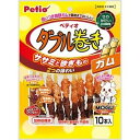ペティオ ササミ+チキンガムMOGU砂ぎもハード ダブル巻き ガム10本入×30