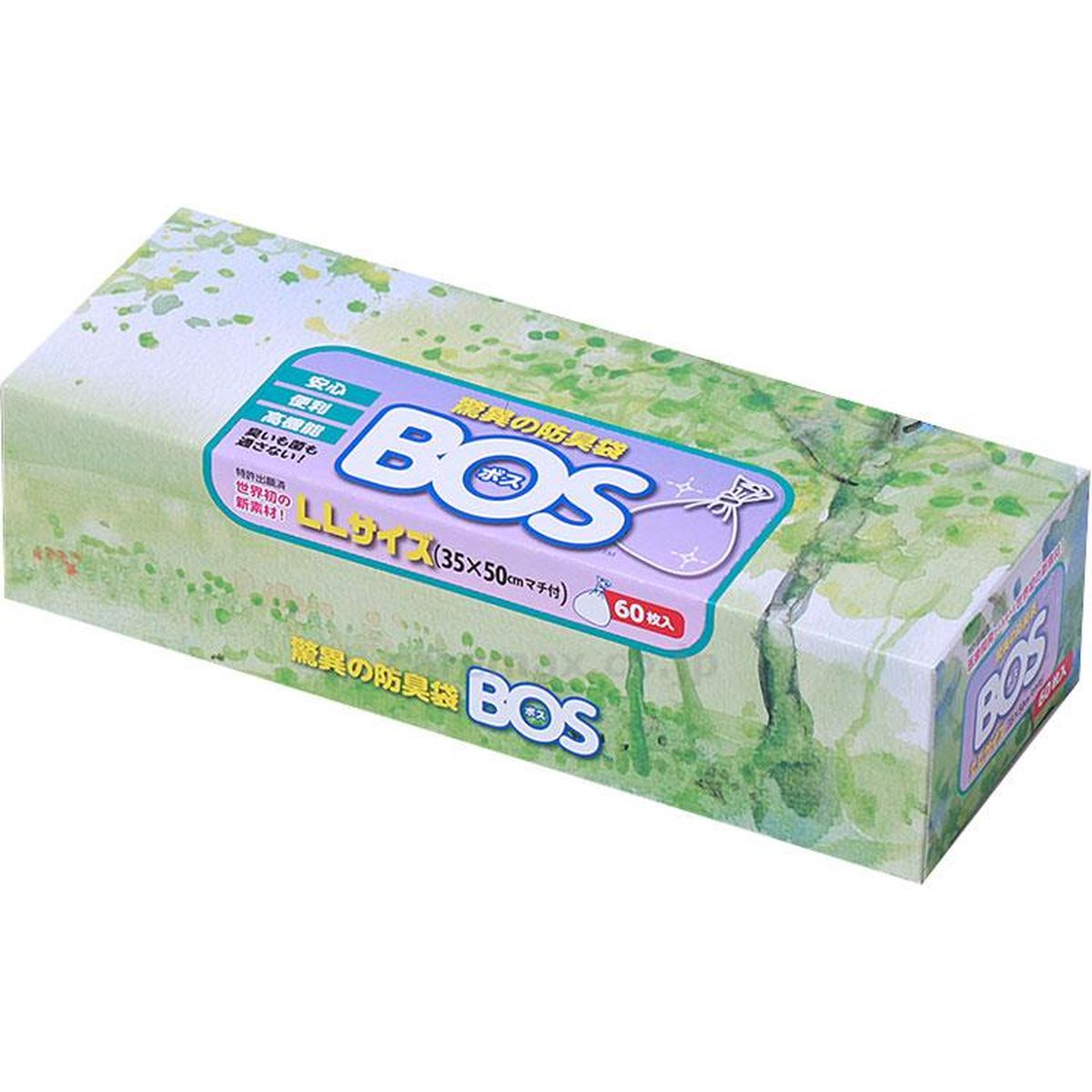 驚異の防臭袋 bos クリロン化成 驚異の防臭袋BOS箱型LLサイズ60枚入×20