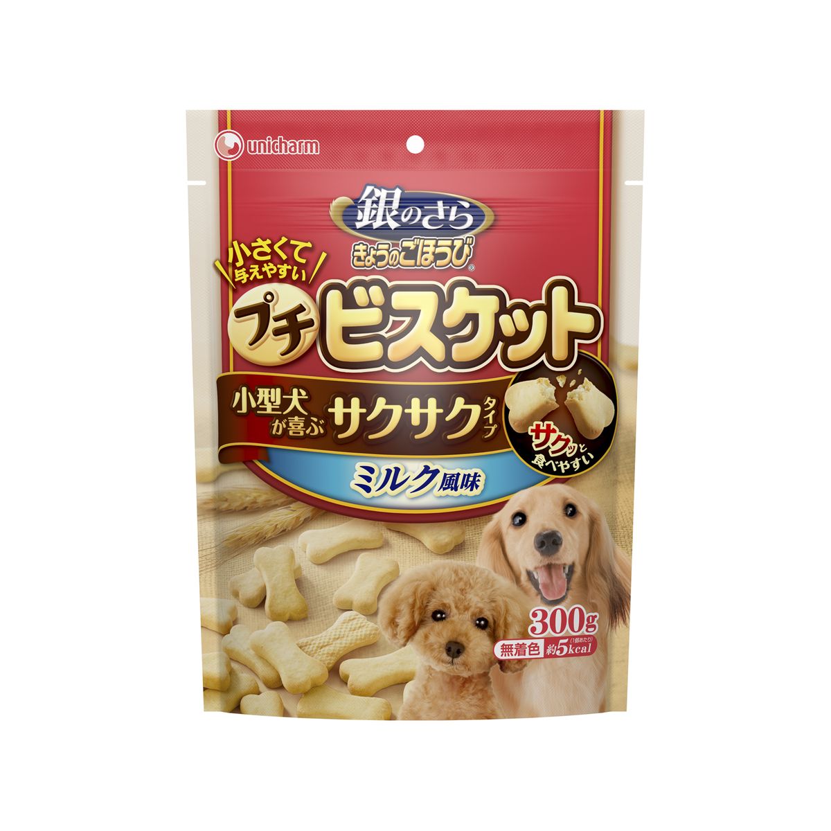 ユニチャーム きょうのごほうびプチビスケットミルク風味300g×20袋