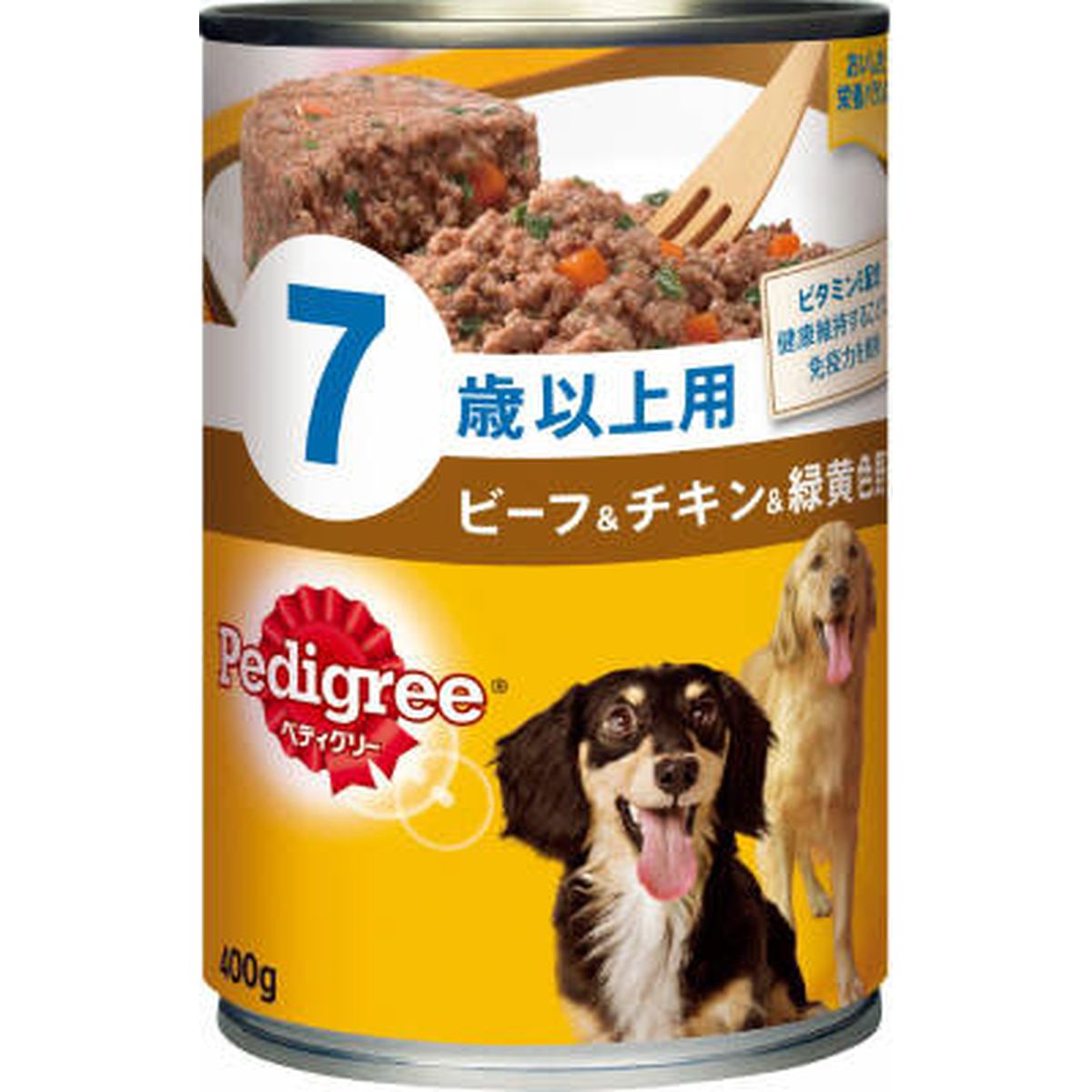 【商品の説明】7歳頃からの愛犬に必要な栄養素がバランス良くとれる総合栄養食。愛犬の成長に合わせて健康をサポート。お肉のぎっしりとつまった満足感の高い「缶シリーズ。」ビタミンEなどの抗酸化成分を配合し免疫力をサポート。愛犬の食べやすさを考えたやわらかいローフタイプ賞味日数：720※賞味期限が残り3ヶ月以上の商品を発送しております。　予めご了承ください。ドッグフード