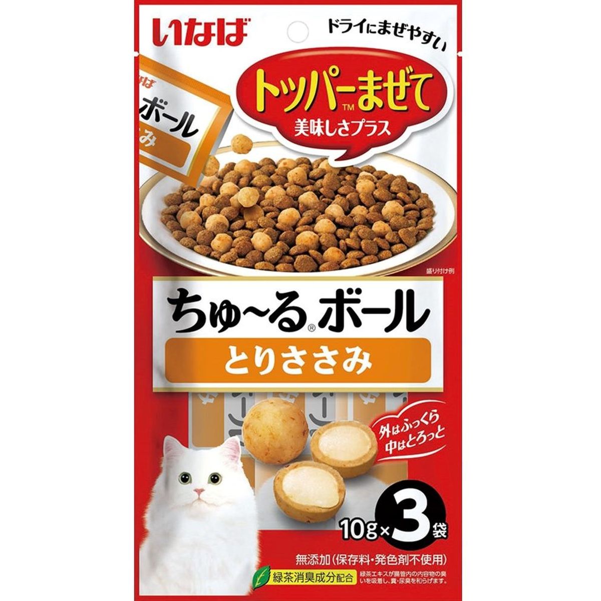 いなばペットフード ちゅ~るボール とりささみ 10g×3袋×48