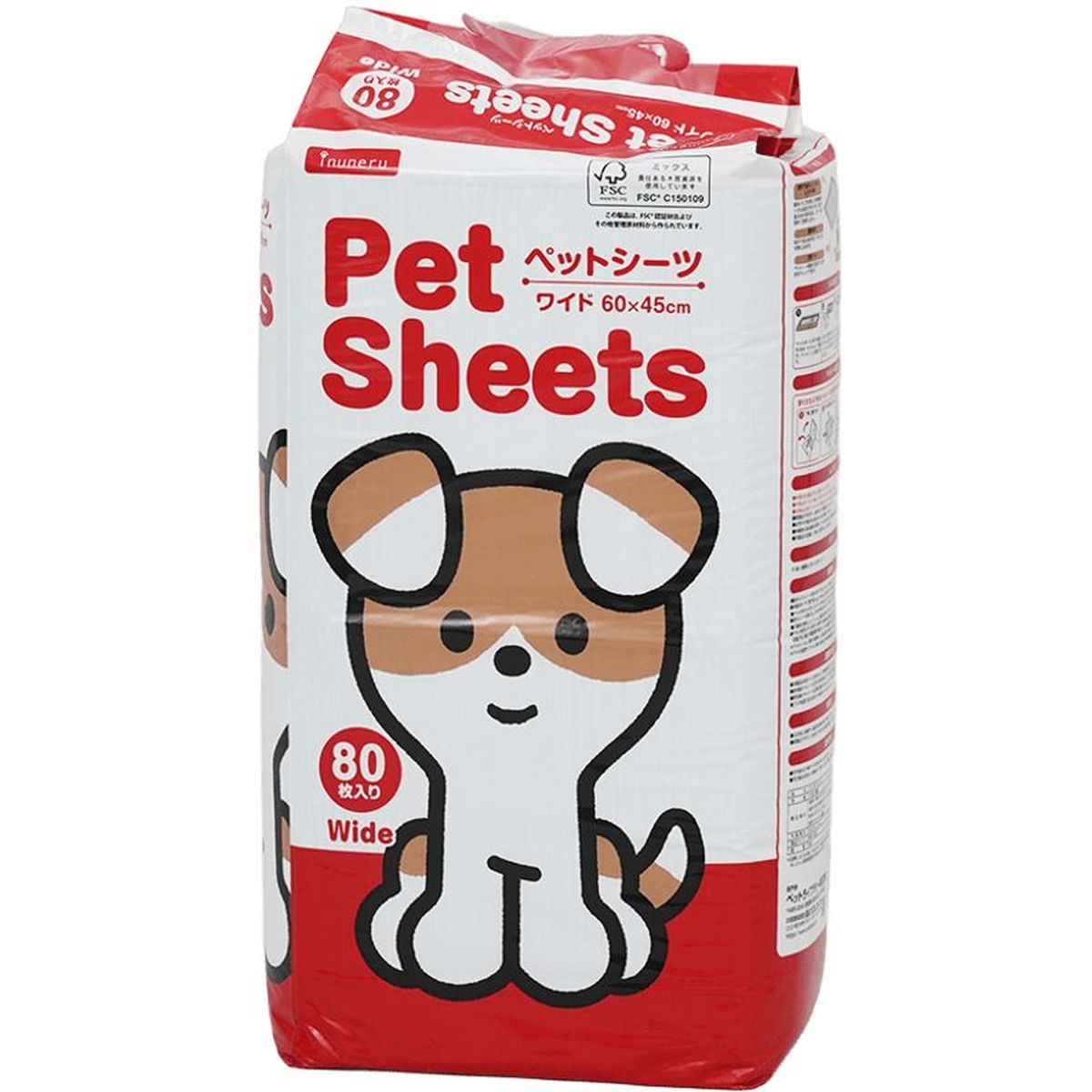 ペットライブラリー inuneru ペットシーツワイド 80枚×4